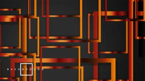 Vector Modern Abstract Squares Backgrounds . with a black and metal color gra Illustrazione stock