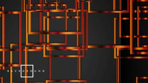 Vector Modern Abstract Squares Backgrounds . with a black and metal color gra Stock Illustration