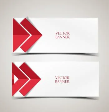 Vector modern banners Stock Illustration