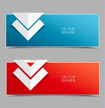 Vector modern banners Stock Illustration