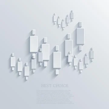 Vector modern binary options light background Stockillustratie