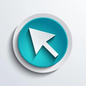 Vector modern blue circle icon. Web element Stock Illustration
