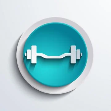 Vector modern blue circle icon. Web element Stock Illustration