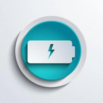 Vector modern blue circle icon. Web element Stock Illustration