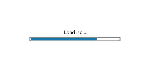 Vector modern blue loading bar on white background Ilustración de archivo