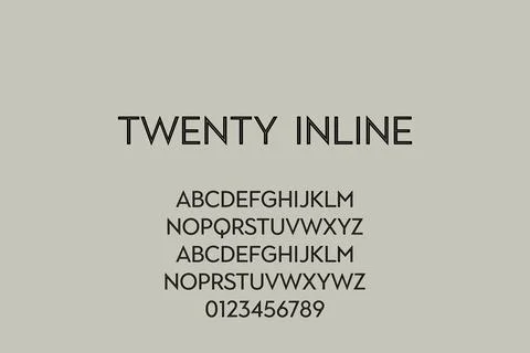 Vector of modern bold font and alphabet Illustrazione stock