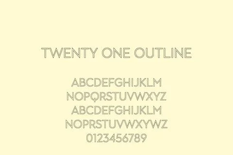 Vector of modern bold font and alphabet Stock Illustration