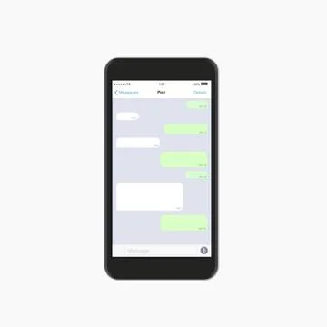 Vector modern chatting window. Social network concept Illustrazione stock