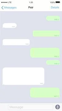 Vector modern chatting window. Social network concept Illustrazione stock