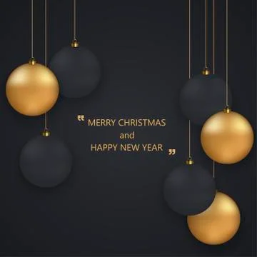 Vector modern Christmas or 2018 Happy New Year winter holiday invitation card Stock Illustration