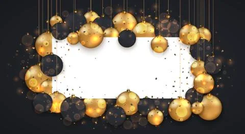 Vector modern Christmas or 2018 Happy New Year winter holiday invitation card 스톡 일러스트
