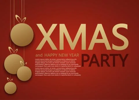 Vector modern Christmas or 2018 Happy New Year winter holiday invitation card Stock Illustration