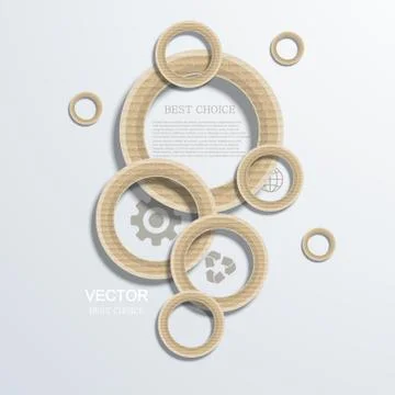 Vector modern circle infographics background. Stock-Illustration