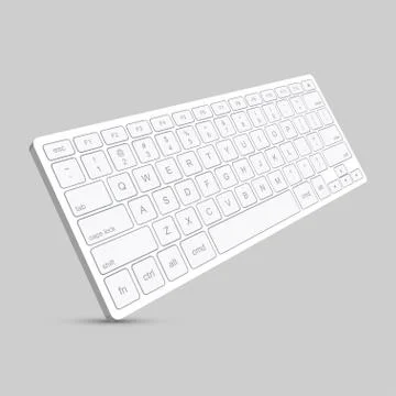Vector modern computer keyboard background. Illustrazione stock