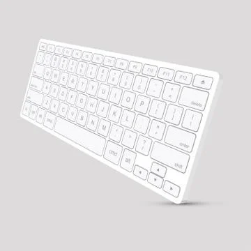 Vector modern computer keyboard background. Illustrazione stock