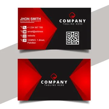 Vector Modern Creative and Clean Business Card Template Stock Illustration