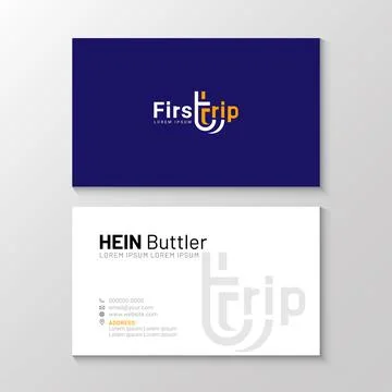 Vector Modern Creative and Clean Business Card Template Design Stock Illustration