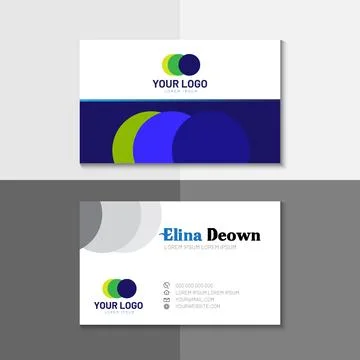 Vector modern creative and clean business card template Stock Illustration