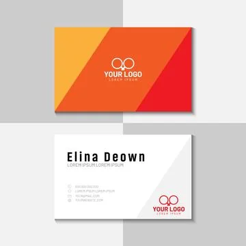 Vector modern creative and clean business card design Stock Illustration
