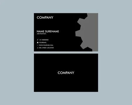 Vector modern creative and clean business card for service template Stock Illustration