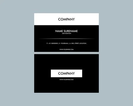 Vector modern creative and clean business card template Stockillustratie