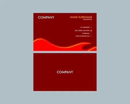 Vector modern creative and clean business card template Stock Illustration