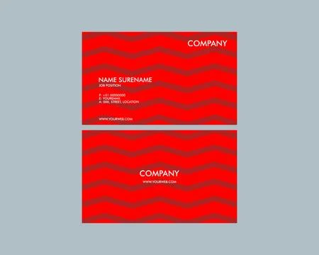 Vector modern creative and clean business card template Stock Illustration