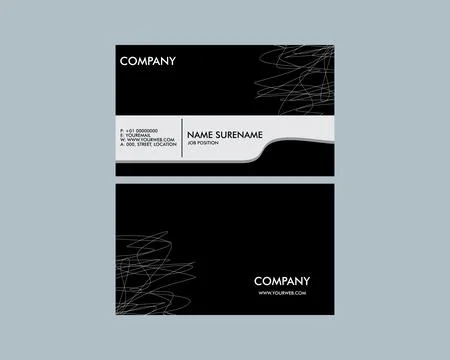 Vector modern creative and clean business card template Stockillustratie
