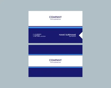 Vector modern creative and clean business card template Stock Illustration