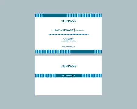 Vector modern creative and clean business card template Stock Illustration