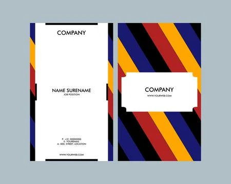Vector modern creative and clean business card template Stock Illustration