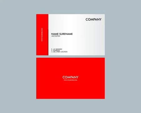 Vector modern creative and clean business card template Stockillustratie