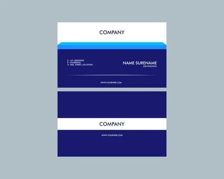 Vector modern creative and clean business card template Stockillustratie