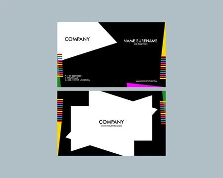 Vector modern creative and clean business card template Stock Illustration