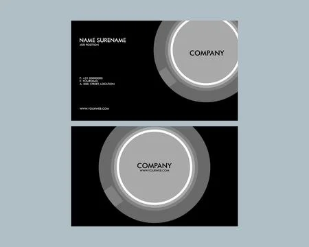 Vector modern creative and clean business card template Stock Illustration
