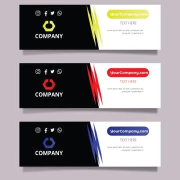 Vector modern creative business banner template 스톡 일러스트