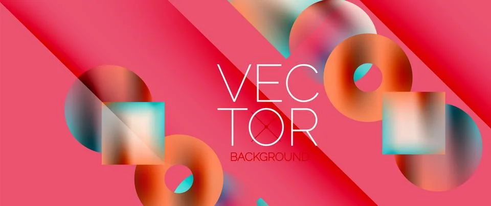 Vector modern creative geometric background 스톡 일러스트