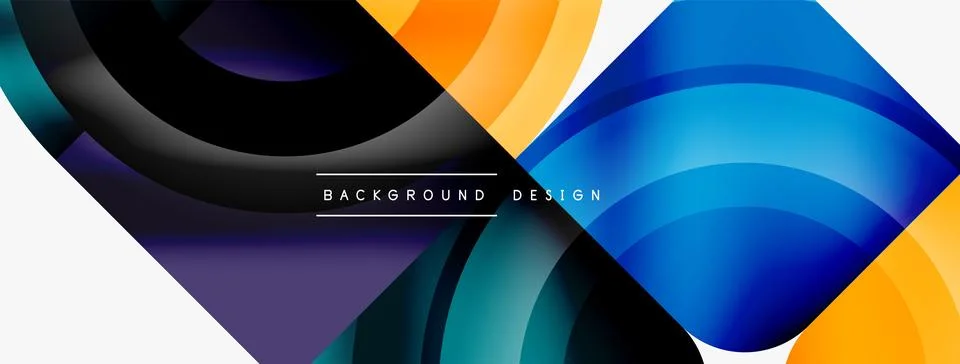 Vector modern creative geometric background Illustrazione stock
