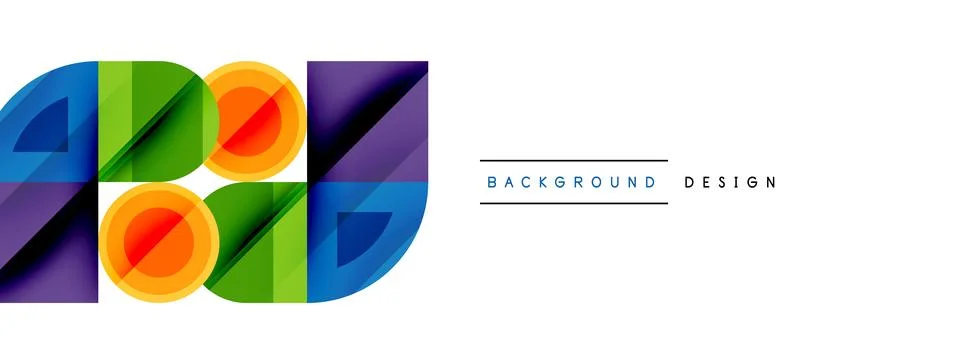 Vector modern creative geometric background Illustrazione stock