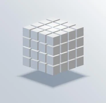 Vector modern cube business background. Stock Illustration
