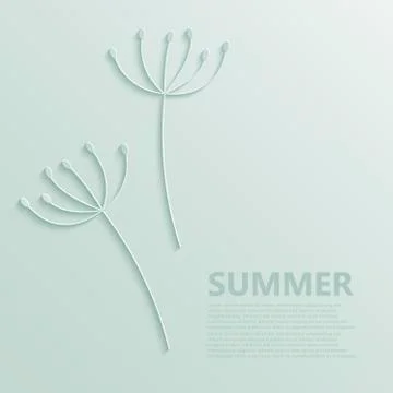 Vector modern dandelions pattern background Stock Illustration