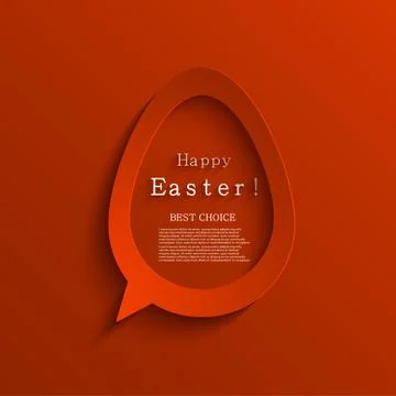 Vector modern easter background Stock Illustration