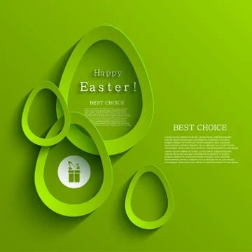 Vector modern easter egg background. Stock Illustration