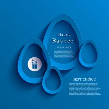 Vector modern easter egg background. 스톡 일러스트
