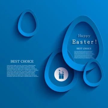 Vector modern easter eggs background Stock Illustration