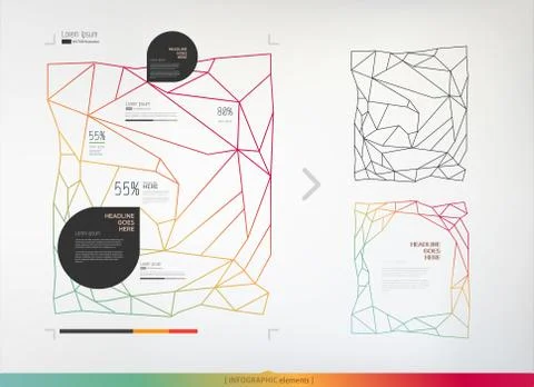 Vector, modern, elements on light background Stock Illustration