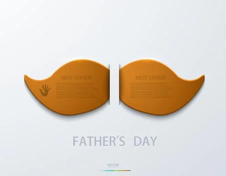 Vector modern fathers day background. 스톡 일러스트