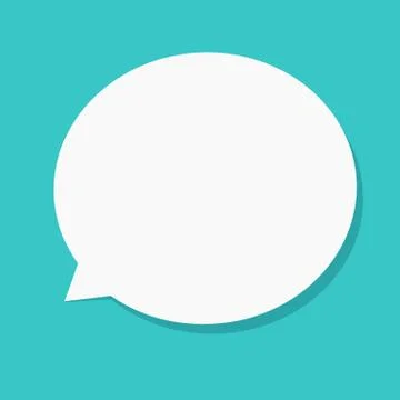 Vector modern flat bubble speech Stock Illustration