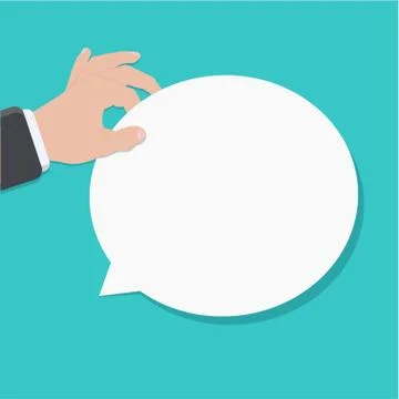 Vector modern flat bubble speech Illustrazione stock