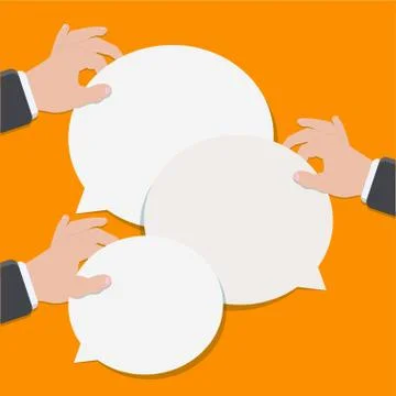 Vector modern flat bubble speech イラスト素材
